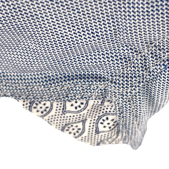 Ted Baker London Size 5 Short Sleeve Button Down Shirt DBL Button Sleeve Accent - Picture 9 of 11